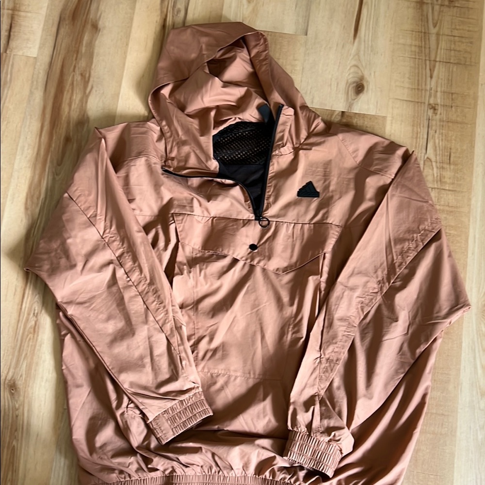 Men's Adidas Tan Windbreaker Jacket